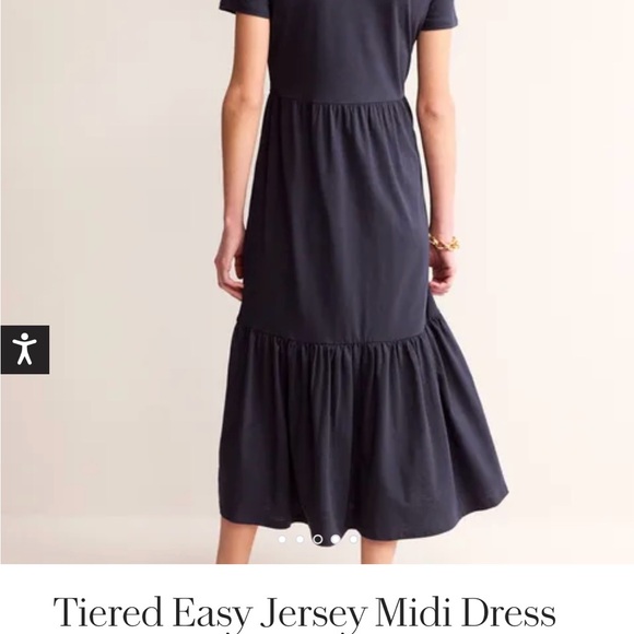 Boden Size 12 Tiered Maxi w Pockets. New w tags. Navy - Picture 3 of 9